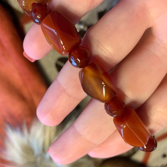 Custom made Amber Stone Necklace - Picture 3 of 5